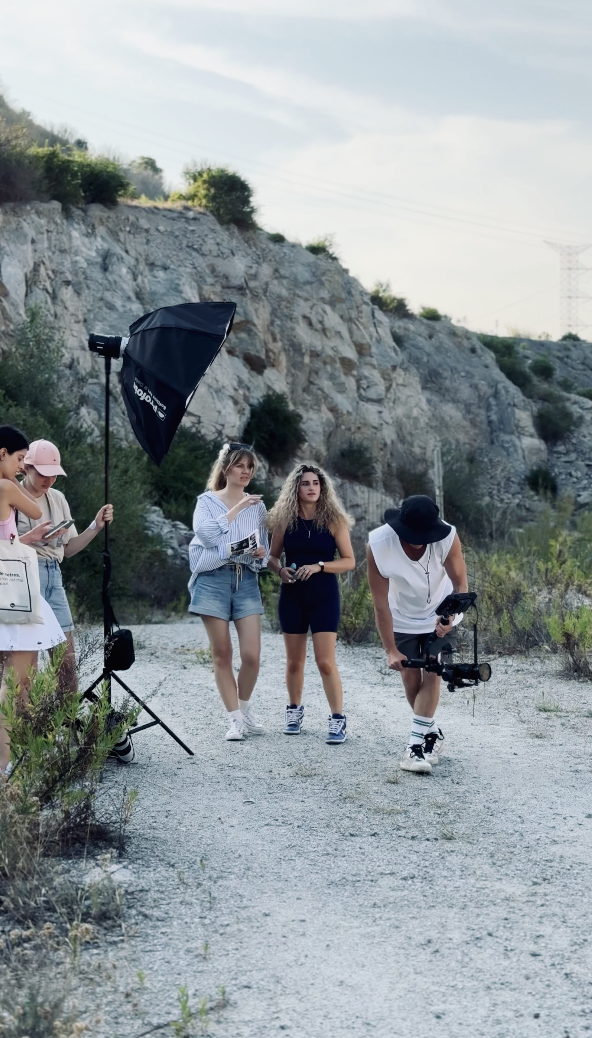 Behind the scenes photo